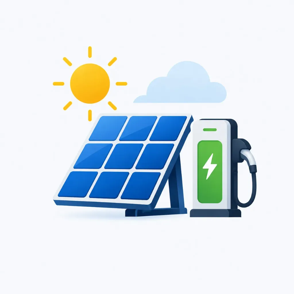 Panneaux solaires <10kVA + Point de charge
