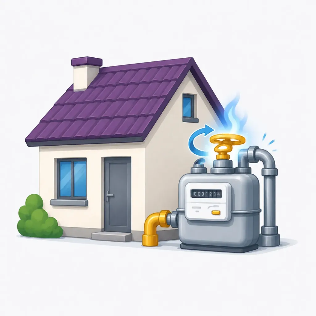 Aardgas installatie woning - Keuring + eerste openzetting meter